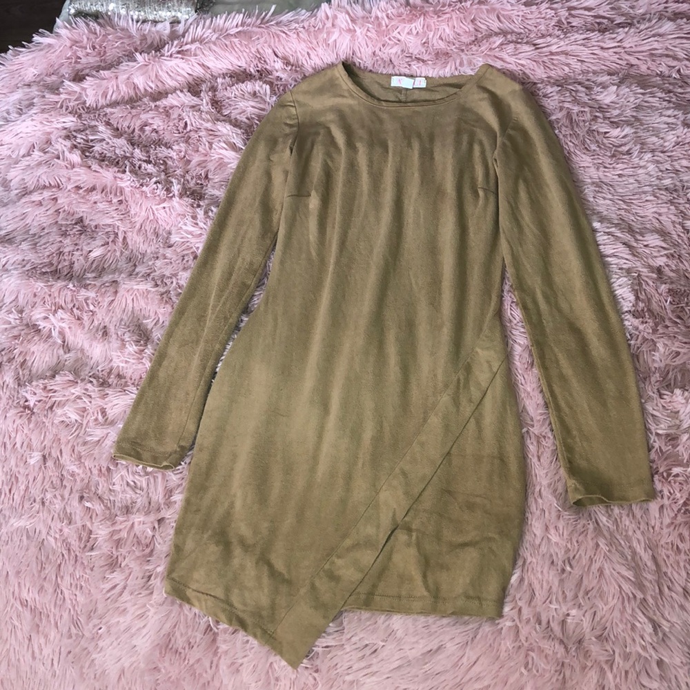 Long sleeve mini dress